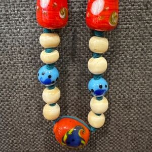 Two’s company chunky bead Koi necklace
